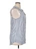 BeachLunchLounge 100% Rayon Stripes Blue Sleeveless Button-Down Shirt Size XL - photo 4