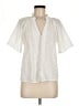 Assorted Brands 100% Cotton Ivory Short Sleeve Blouse Size M - photo 1
