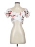 Saints + Secrets 100% Polyester White Short Sleeve Blouse Size S - photo 1