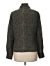 Brooks 100% Silk Animal Print Gray Long Sleeve Silk Top Size 12 - photo 2