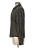 Brooks 100% Silk Animal Print Gray Long Sleeve Silk Top Size 12 - photo 5