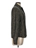 Brooks 100% Silk Animal Print Gray Long Sleeve Silk Top Size 12 - photo 4