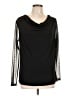 Elie Tahari 100% Polyester Black Long Sleeve Blouse Size L - photo 1