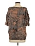 Juicy Couture 100% Polyester Brown Short Sleeve Blouse Size S - photo 2