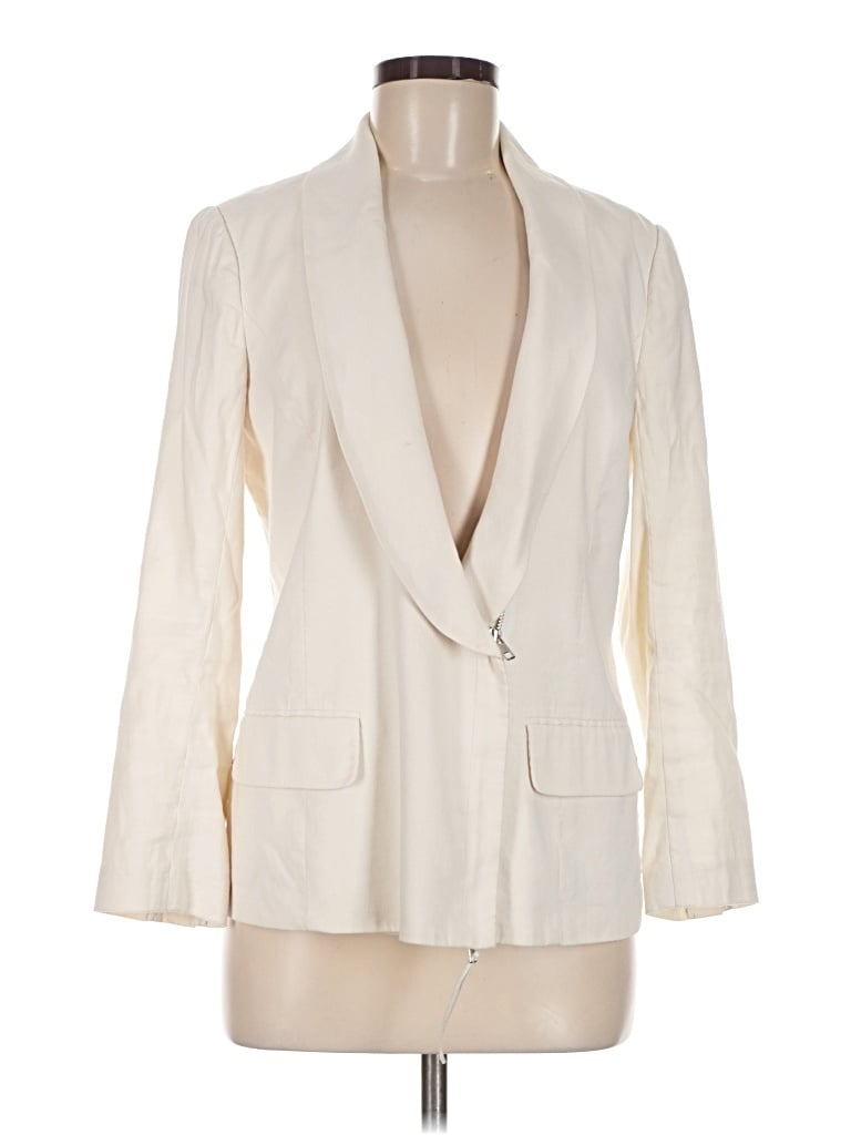 Pre-owned Tracy Reese Blazer Jacket In Ivory