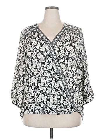 Max Studio 3/4 Sleeve Blouse (view 1)