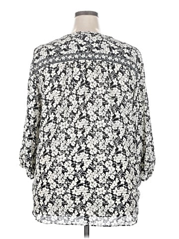 Max Studio 3/4 Sleeve Blouse (view 2)