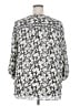 Max Studio 100% Polyester Silver 3/4 Sleeve Blouse Size 2X - photo 2