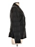 Barry Bricken Houndstooth Gray Wool Blazer Size 10 - photo 4