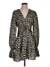 Alexis 100% Polyester Animal Print Brown Casual Dress Size S - photo 1