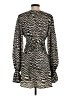 Alexis 100% Polyester Animal Print Brown Casual Dress Size S - photo 2