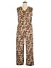 Chico's Animal Print Brown Jumpsuit Size Lg (2) - photo 1