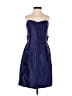 Assorted Brands 100% Silk Blue Cocktail Dress Size 4 - photo 1