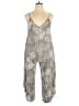 Final Touch 100% Rayon Metallic Silver Jumpsuit Size L - photo 1