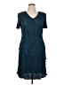 Connected Apparel 100% Polyester Teal Cocktail Dress Size 14 - photo 1