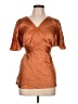Alain Weiz 100% Silk Orange Blouse Size EU (IT) 46 / US 10 - photo 1