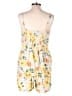 Old Navy 100% Rayon Floral Yellow Romper Size L (tall) - photo 2