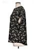 Cynthia Steffe 100% Polyester Floral Black Short Sleeve Blouse Size XL - photo 5