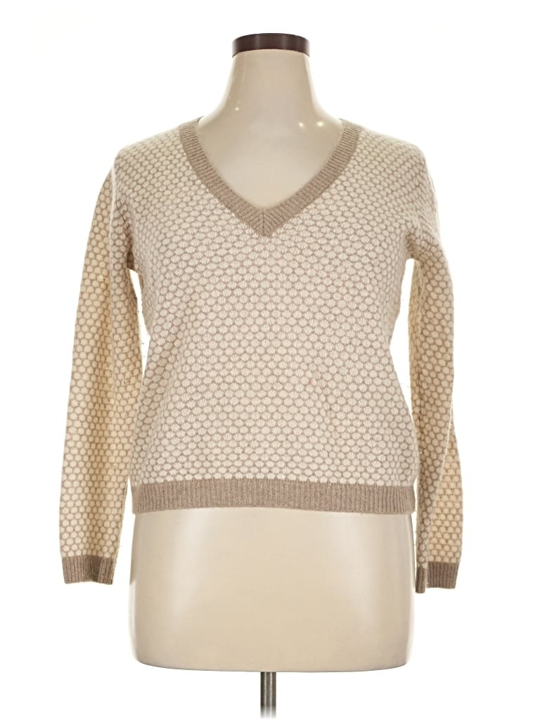 Pre-owned Jumper 1234 Cashmere Pullover Sweater In Tan