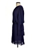 Parker 100% Polyester Solid Blue Casual Dress Size S - photo 5
