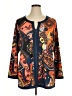 Isabel + Alice Print Orange Jacket Size 1X - photo 1