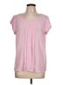 Express 100% Polyester Pink Short Sleeve Blouse Size L - photo 1