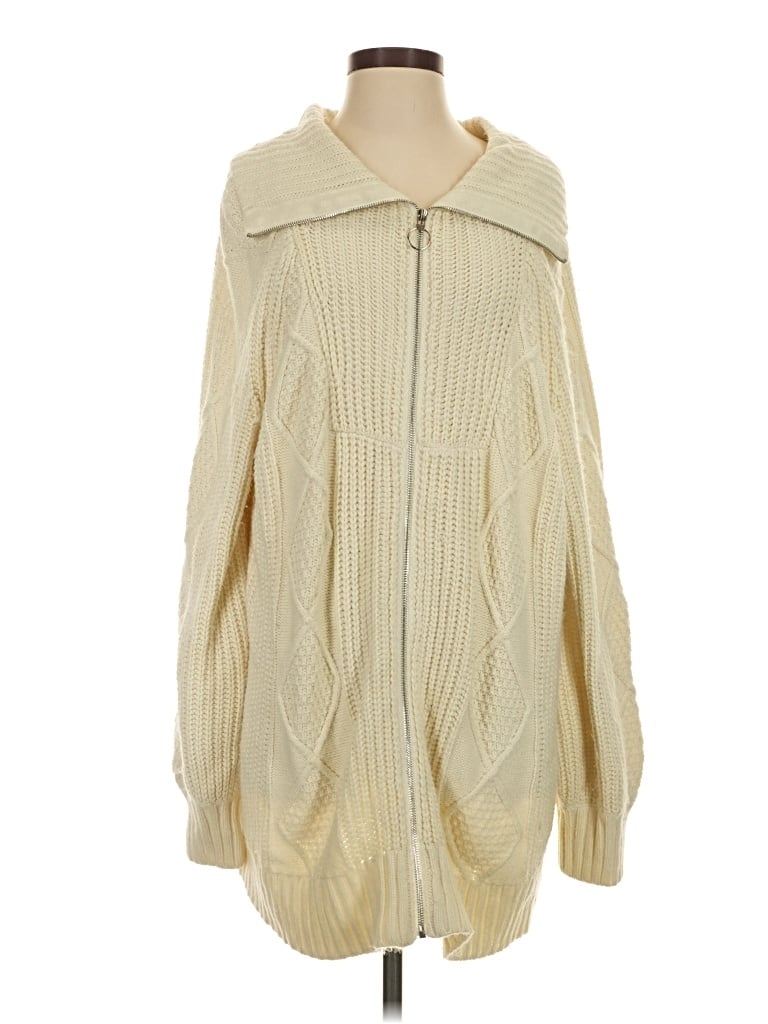 Pre-owned Weworewhat Cardigan Sweater In Ivory