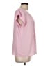 Express 100% Polyester Pink Short Sleeve Blouse Size L - photo 4