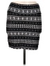 Charlotte Russe Graphic Black Casual Skirt Size M - photo 1