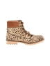 Diba True Animal Print Tan Ankle Boots Size 8 - photo 1