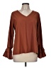 Lyaner Brown Long Sleeve Blouse Size M - photo 1