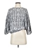 Unbranded 100% Polyester Silver 3/4 Sleeve Blouse Size S - photo 1