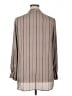 Apt. 9 100% Polyester Stripes Gray Long Sleeve Blouse Size XL - photo 2