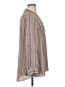 Apt. 9 100% Polyester Stripes Gray Long Sleeve Blouse Size XL - photo 4