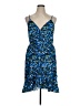 Unbranded Print Blue Cocktail Dress Size XL - photo 1