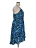 Unbranded Print Blue Cocktail Dress Size XL - photo 4