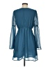 LUCCA 100% Polyester Solid Teal Cocktail Dress Size M - photo 2