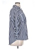BCX 100% Polyester Stripes Blue 3/4 Sleeve Blouse Size XL - photo 4