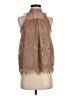 Coco + Jaimeson Brown Sleeveless Blouse Size S - photo 1