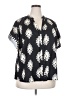 Unbranded Black Short Sleeve Blouse Size 2X - photo 1