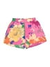 Shein 100% Polyester Tropical Pink Shorts Size S - photo 1