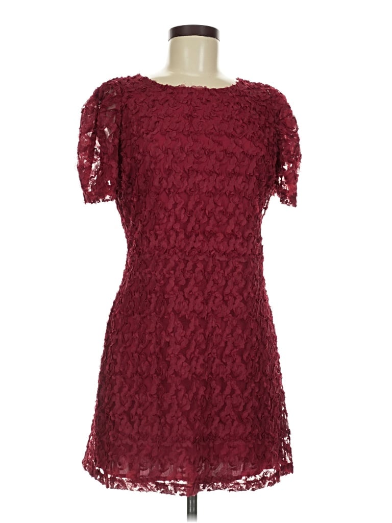 Pre-owned Lulus Cocktail Dress In Burgundy