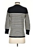 J.Crew 100% Cashmere Stripes Black Cashmere Pullover Sweater Size S - photo 2