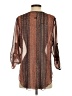 Unbranded 100% Polyester Brown 3/4 Sleeve Blouse Size S - photo 2