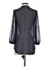 Xhilaration 100% Polyester Blue 3/4 Sleeve Blouse Size S - photo 2