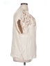 Unbranded Ivory Short Sleeve Blouse Size XL - photo 4