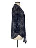Xhilaration 100% Polyester Blue 3/4 Sleeve Blouse Size S - photo 4