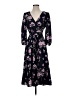 Eliza J 100% Polyester Floral Black Casual Dress Size 4 - photo 1