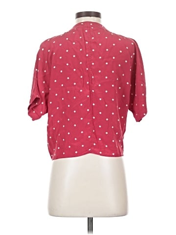 Rails Short Sleeve Silk Top (view 2)