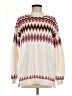 Ann Taylor LOFT Chevron-herringbone Ivory Pullover Sweater Size M - photo 1